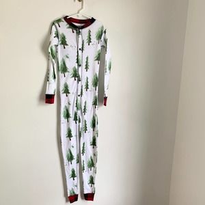 Lazyone Evergreen Plaid Kid Onesie Flapjack Pajamas Winter Christmas Size 6